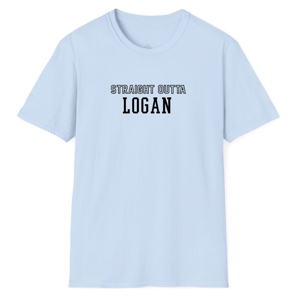 STRAIGHT OUTTA LOGAN — Light Blue