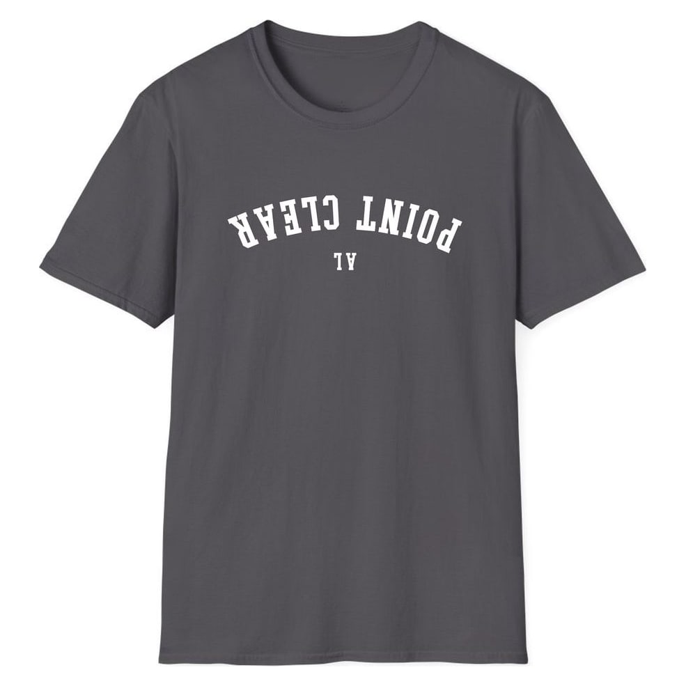 POINT CLEAR ALABAMA ARCHED - UPSIDE DOWN — Charcoal