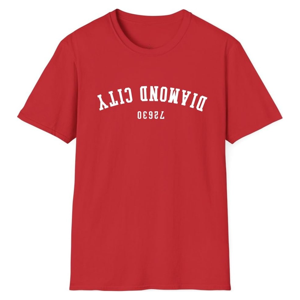 DIAMOND CITY 72630 ARCHED - UPSIDE DOWN — Red
