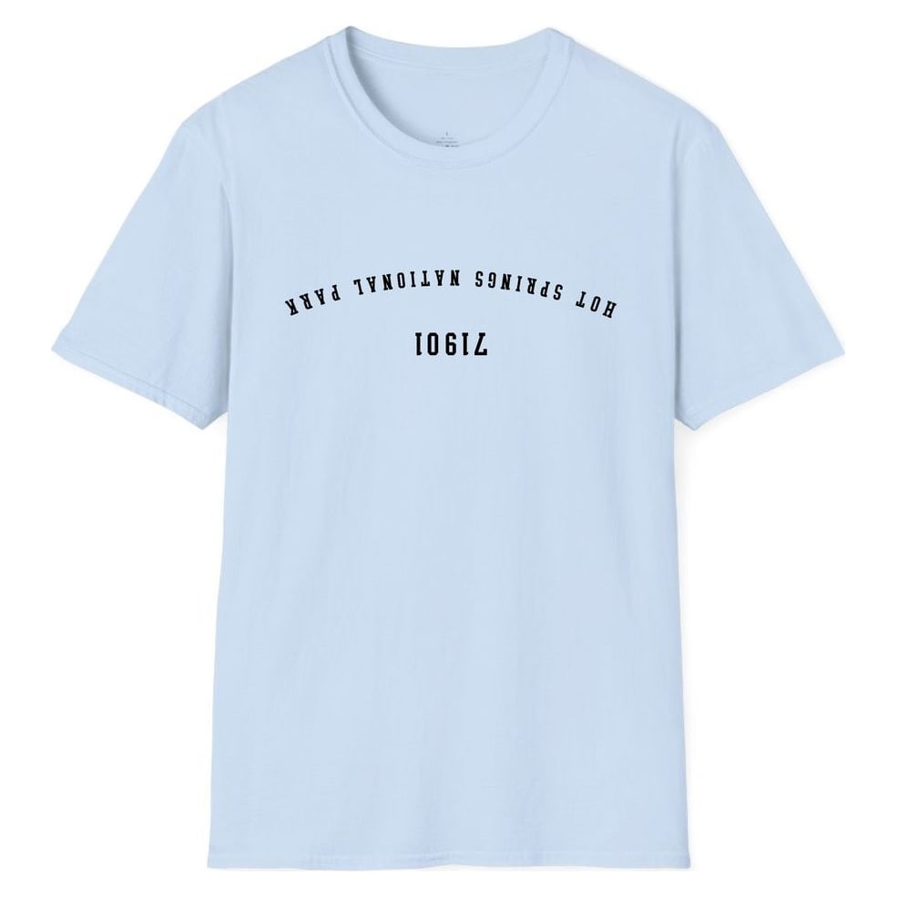 HOT SPRINGS NATIONAL PARK 71901 ARCHED - UPSIDE DOWN — Light Blue