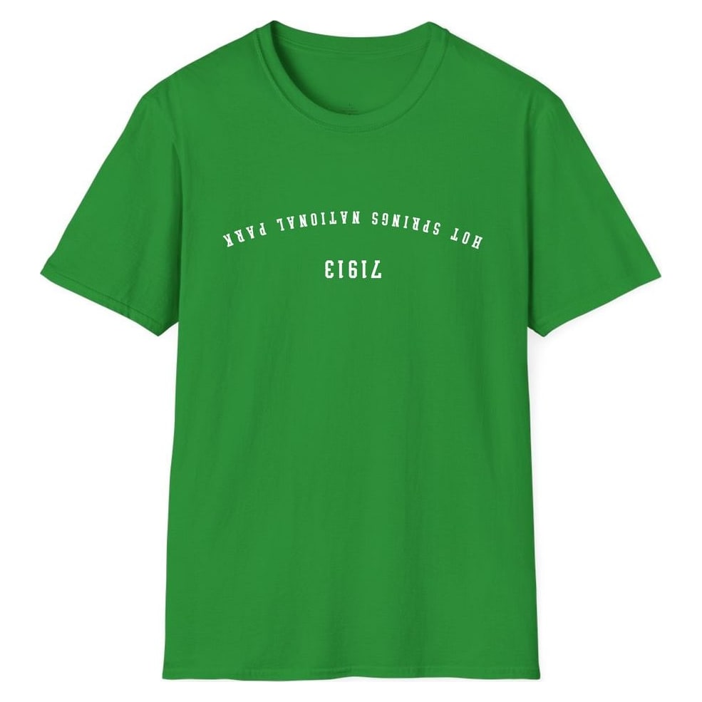 HOT SPRINGS NATIONAL PARK 71913 ARCHED - UPSIDE DOWN — Irish Green