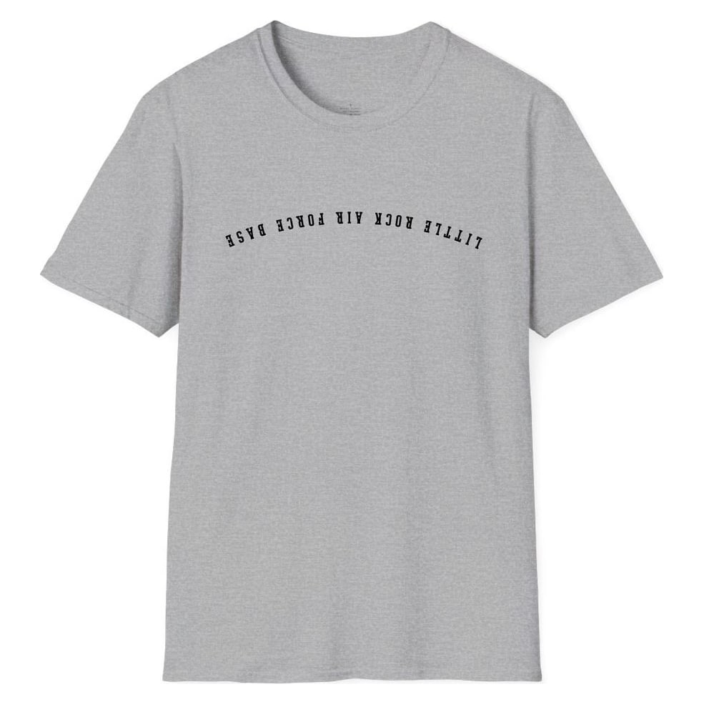 LITTLE ROCK AIR FORCE BASE ARCHED - UPSIDE DOWN — Sport Grey