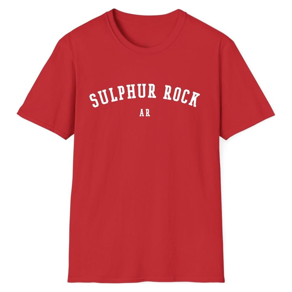 SULPHUR ROCK ARKANSAS ARCHED — Red