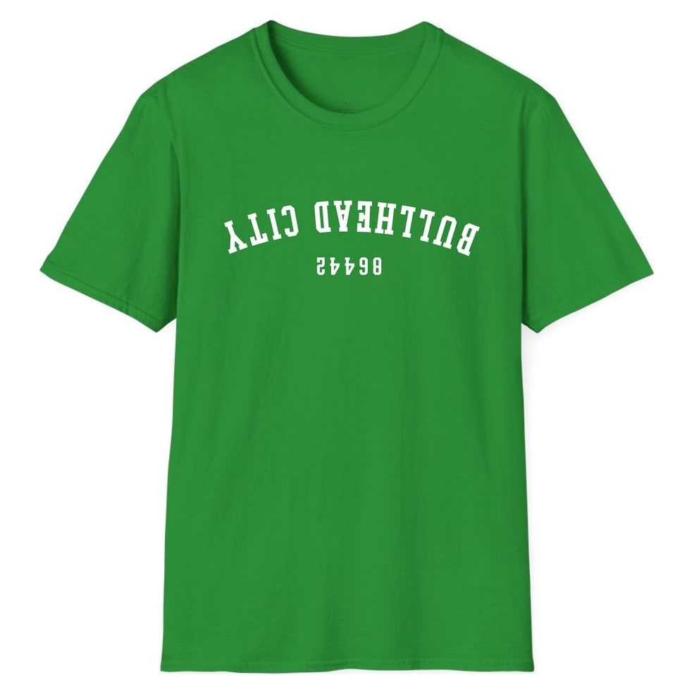 BULLHEAD CITY 86442 ARCHED - UPSIDE DOWN — Irish Green