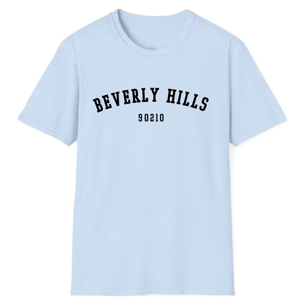 BEVERLY HILLS 90210 ARCHED — Light Blue