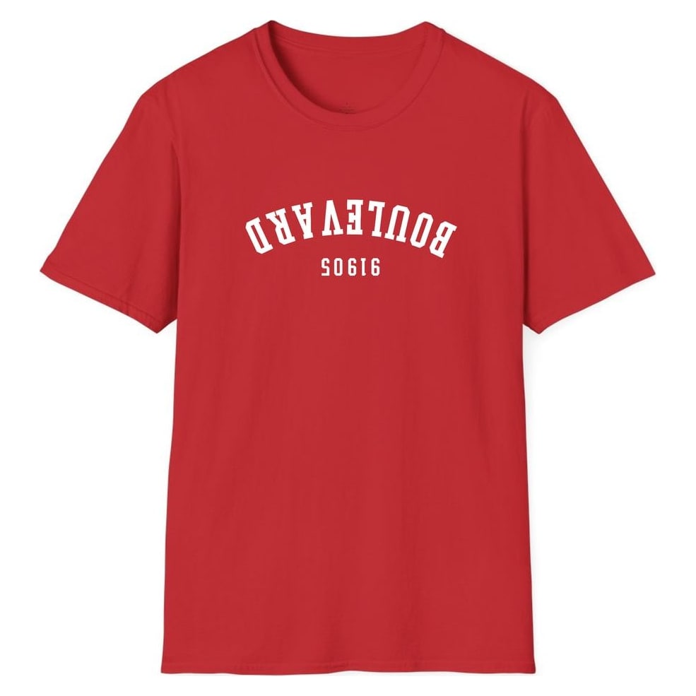 BOULEVARD 91905 ARCHED - UPSIDE DOWN — Red
