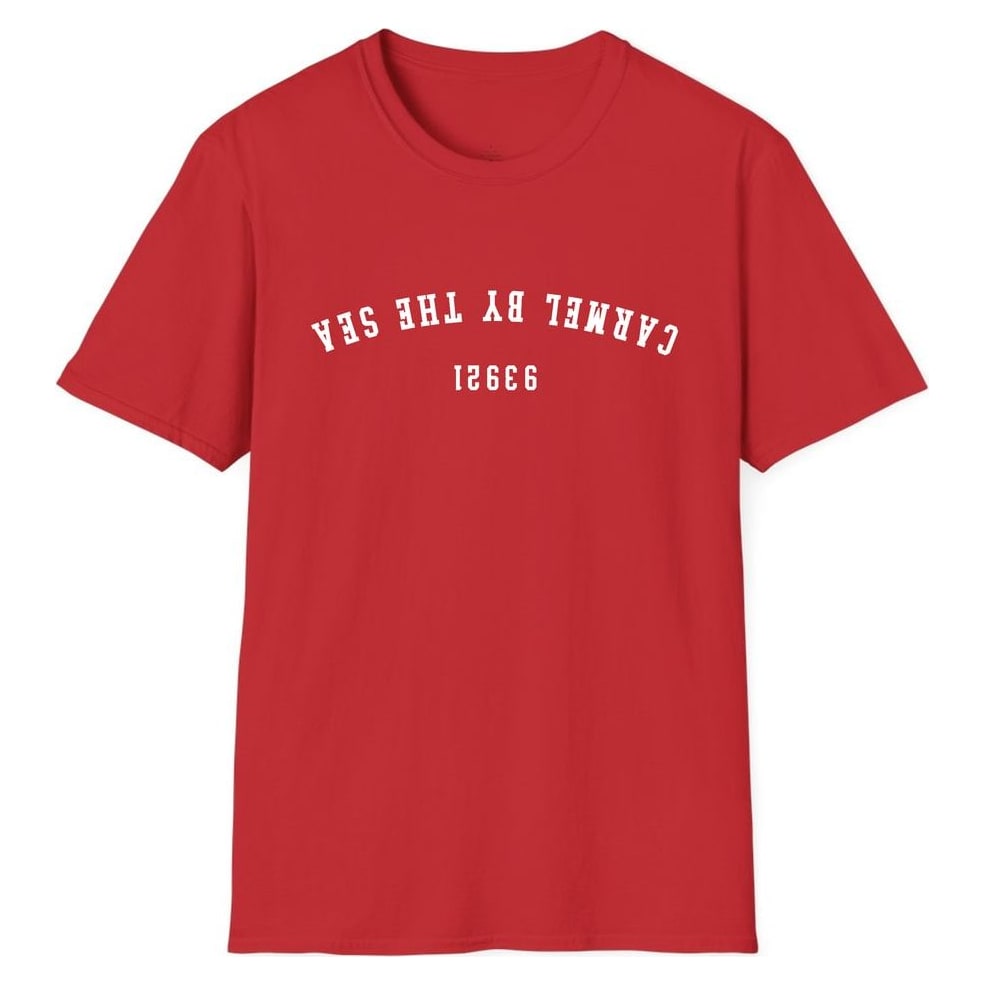 CARMEL BY THE SEA 93921 ARCHED - UPSIDE DOWN — Red