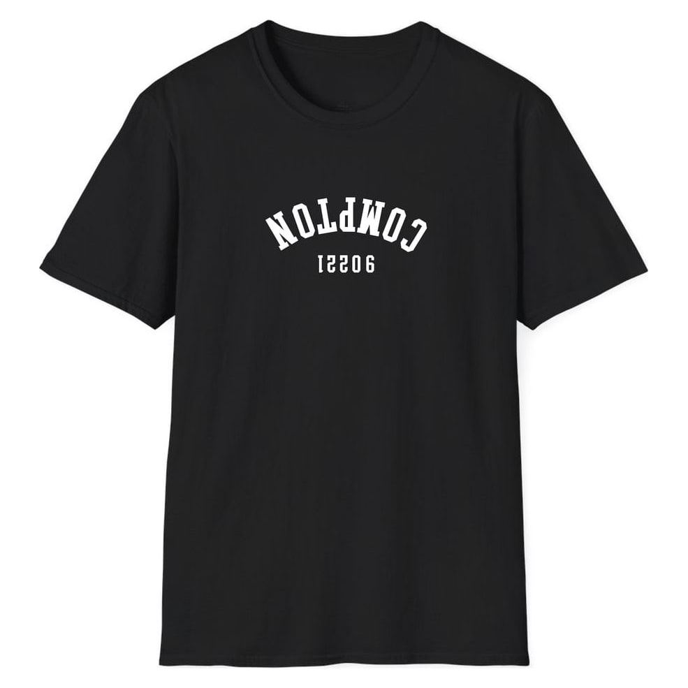 Compton 90221 ARCHED - UPSIDE DOWN — Unisex Softstyle T-Shirt