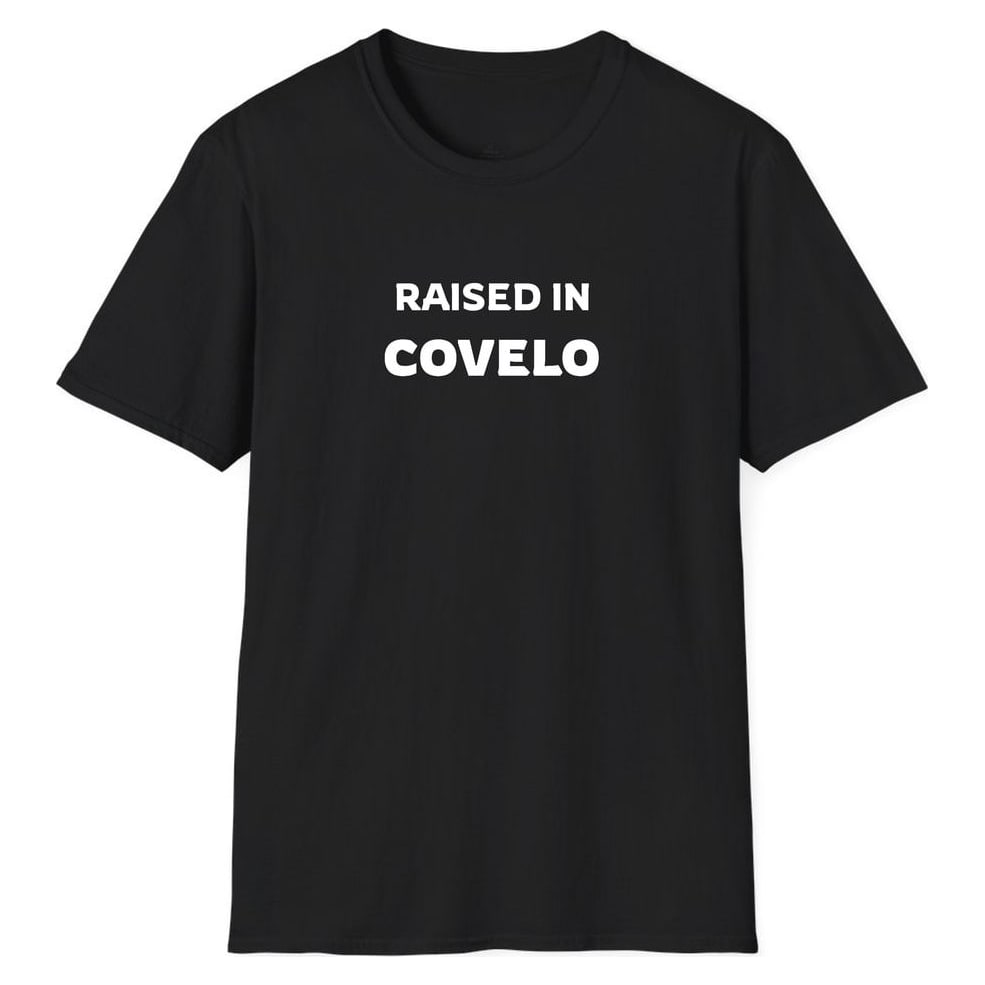 RAISED IN Covelo — Unisex Softstyle T-Shirt