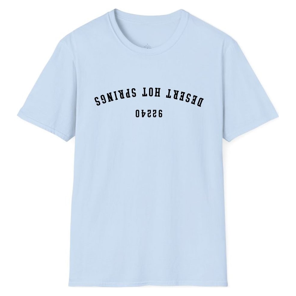DESERT HOT SPRINGS 92240 ARCHED - UPSIDE DOWN — Light Blue