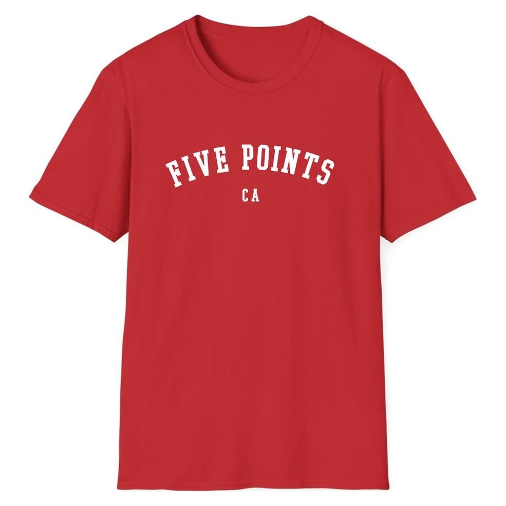 FIVE POINTS CALIFORNIA ARCHED — Red