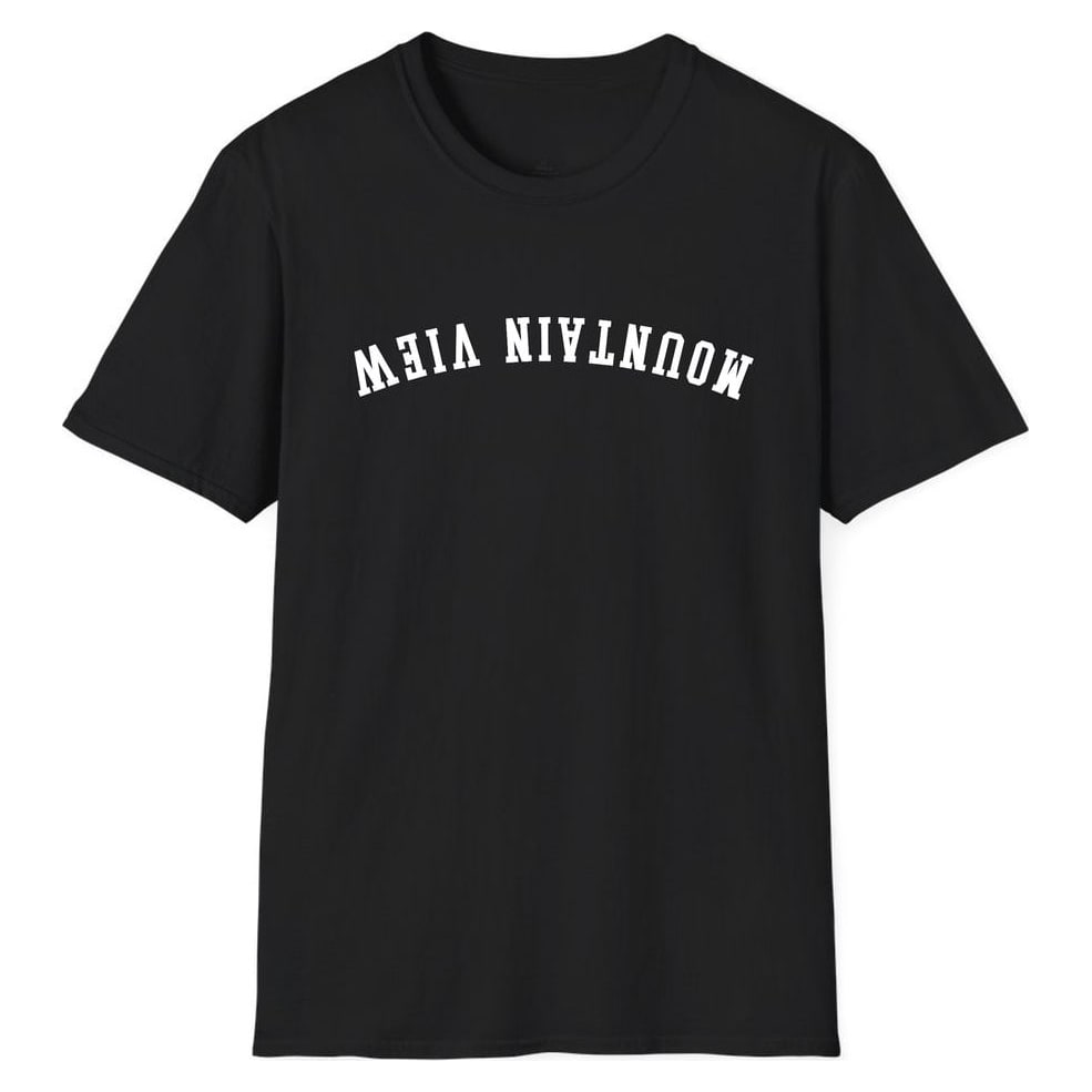Mountain View ARCHED - UPSIDE DOWN — Unisex Softstyle T-Shirt