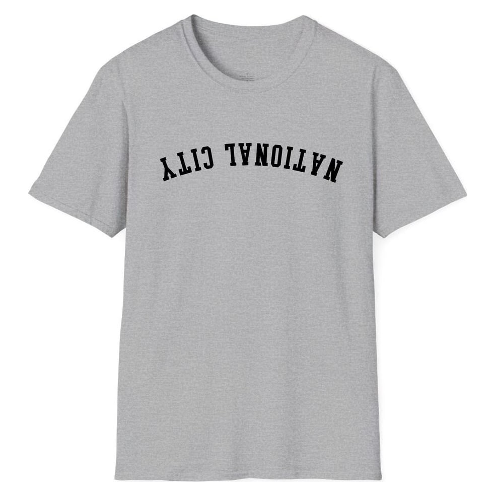 NATIONAL CITY ARCHED - UPSIDE DOWN — Sport Grey