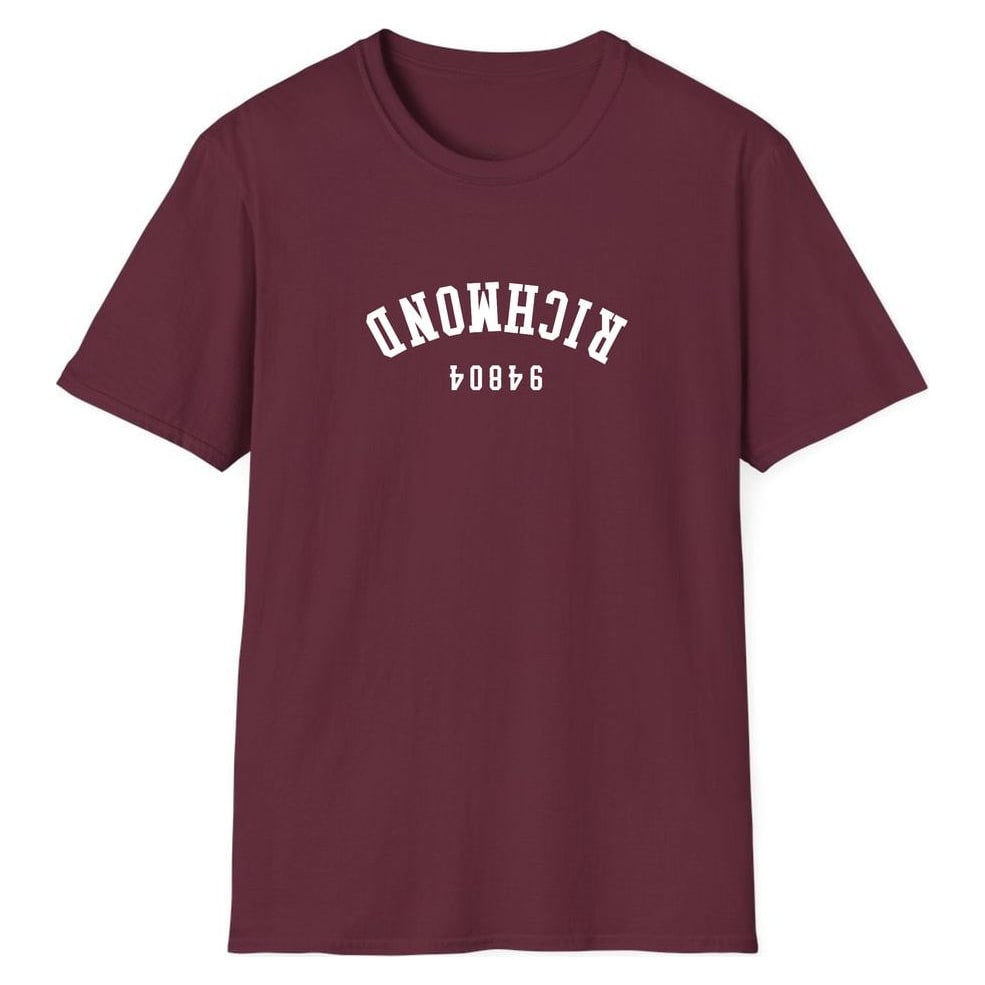 RICHMOND 94804 ARCHED - UPSIDE DOWN — Maroon