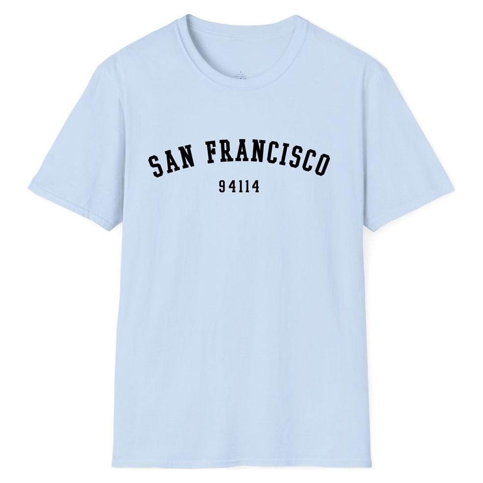 San Francisco 94114 Arched — Light Blue