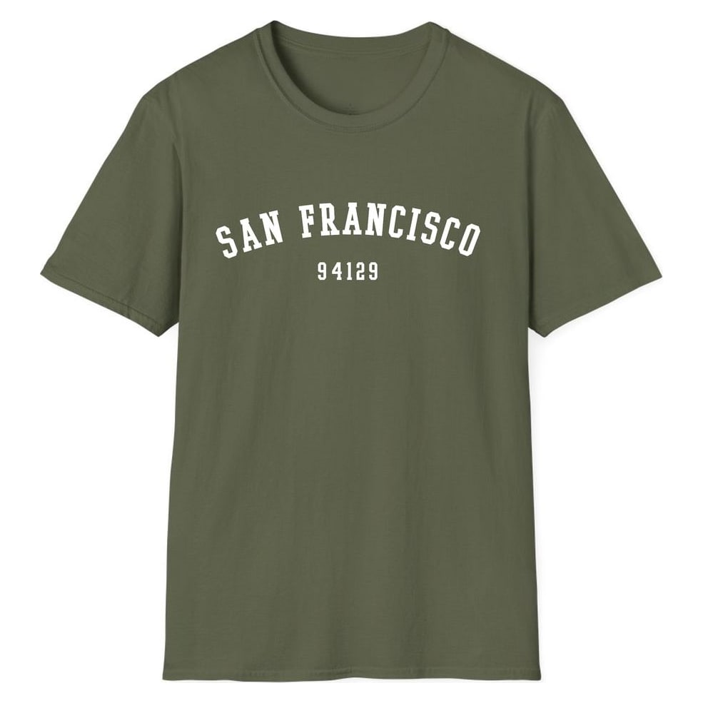 San Francisco 94129 Arched — Military Green