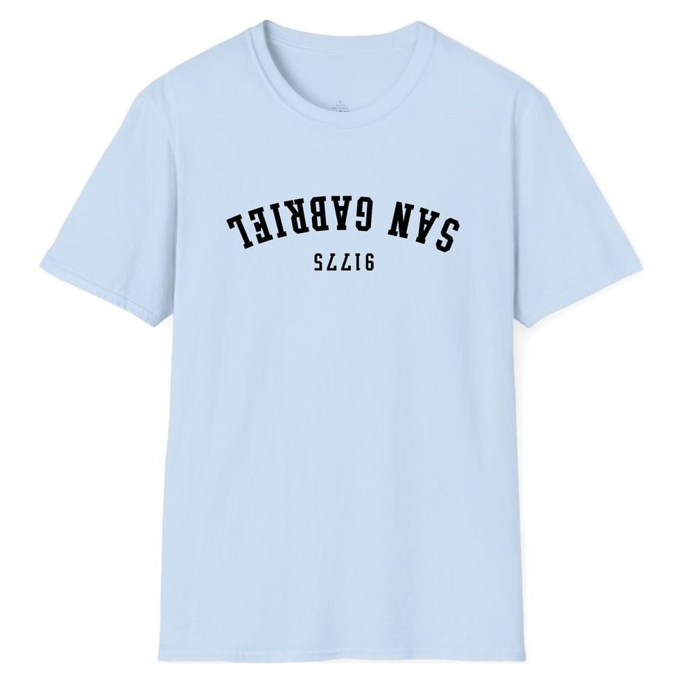 SAN GABRIEL 91775 ARCHED - UPSIDE DOWN — Light Blue