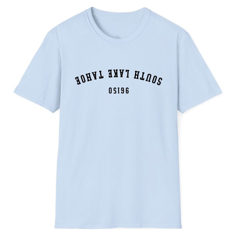 SOUTH LAKE TAHOE 96150 ARCHED - UPSIDE DOWN — Light Blue
