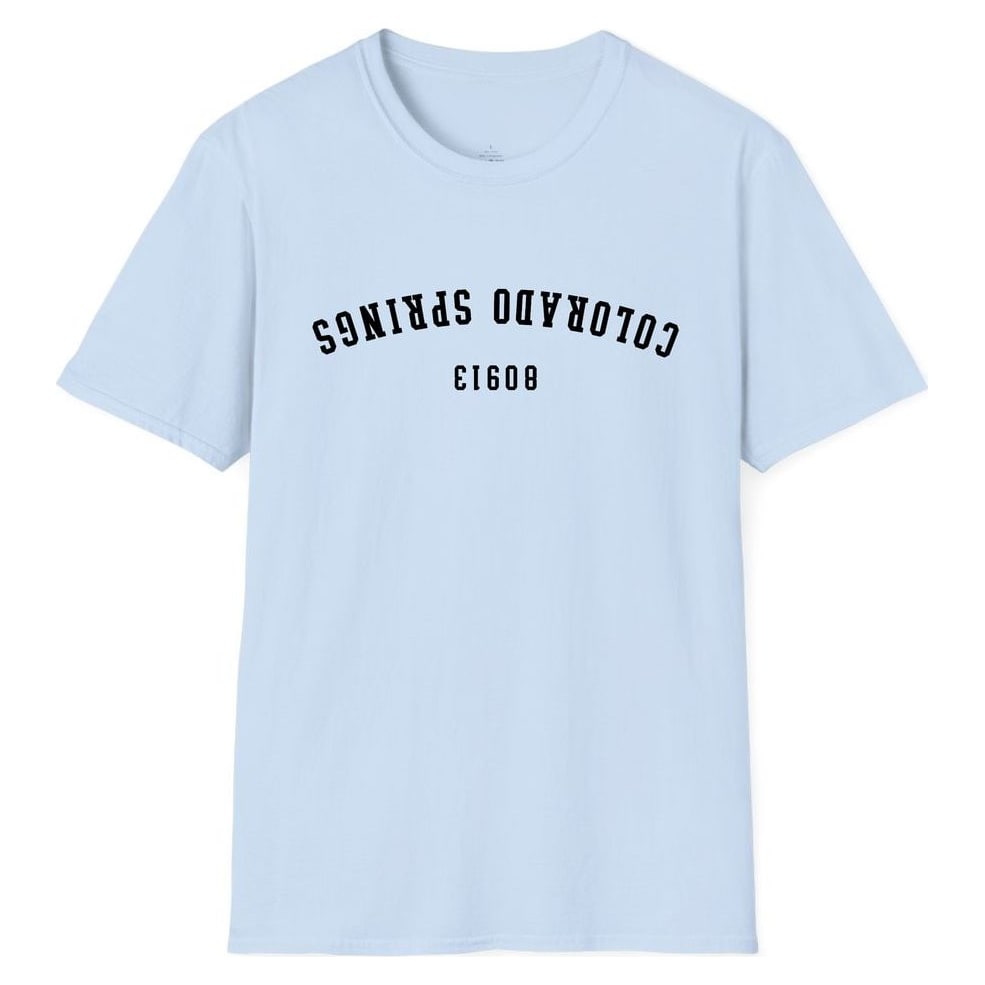 Colorado Springs 80913 Arched - Upside Down — Light Blue