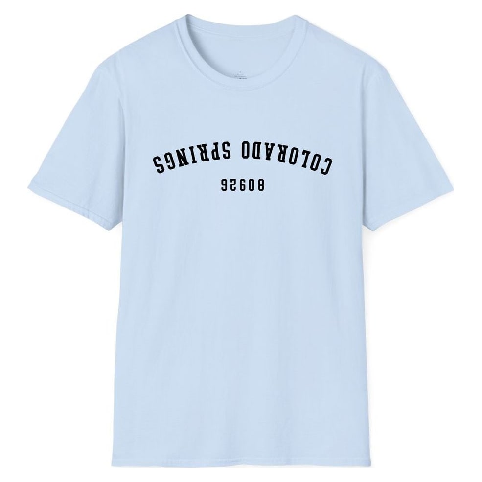 Colorado Springs 80926 Arched - Upside Down — Light Blue