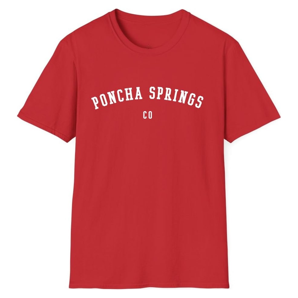 PONCHA SPRINGS COLORADO ARCHED — Red