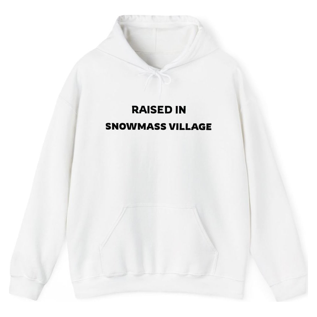 RAISED IN SNOWMASS VILLAGE — White