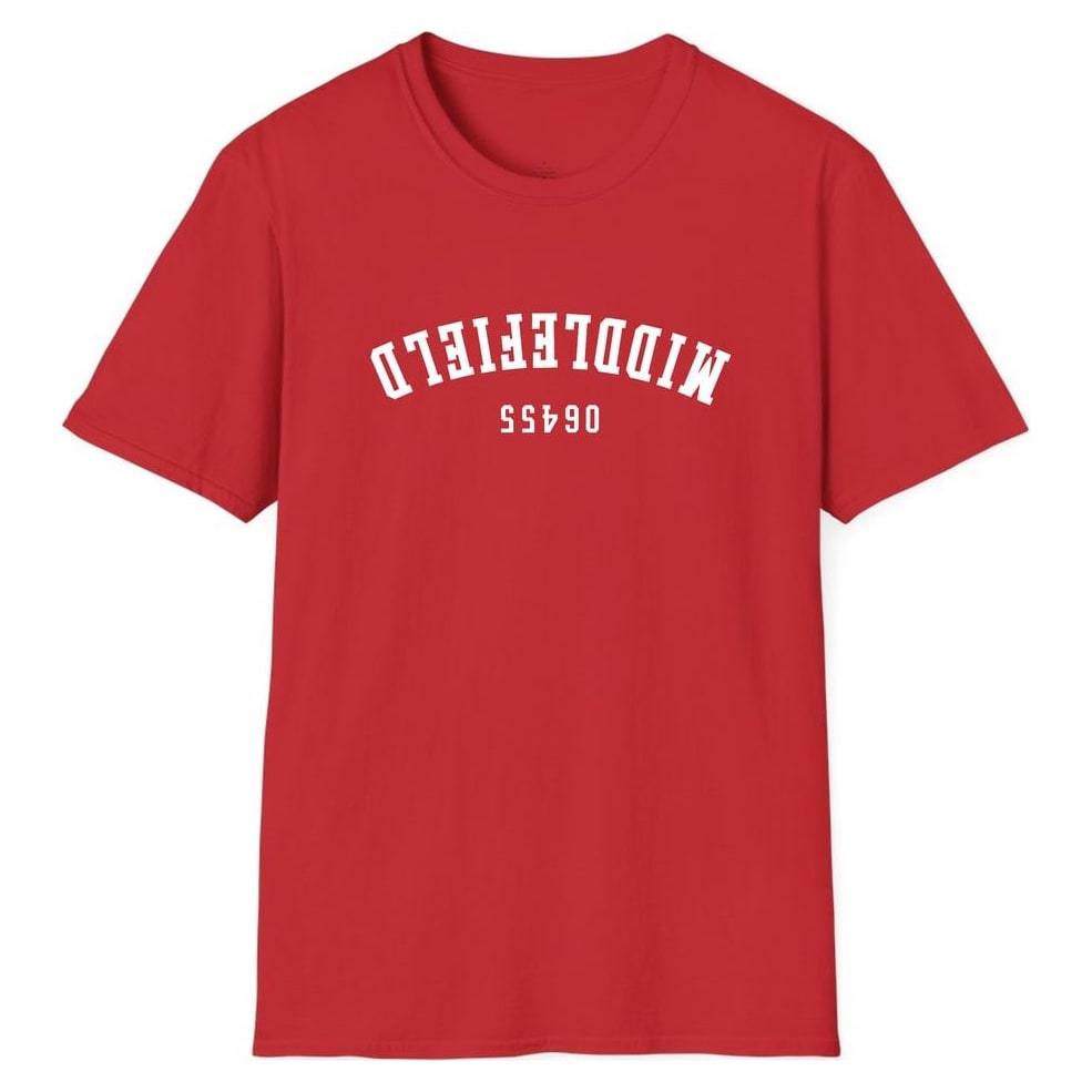 MIDDLEFIELD 06455 ARCHED - UPSIDE DOWN — Red