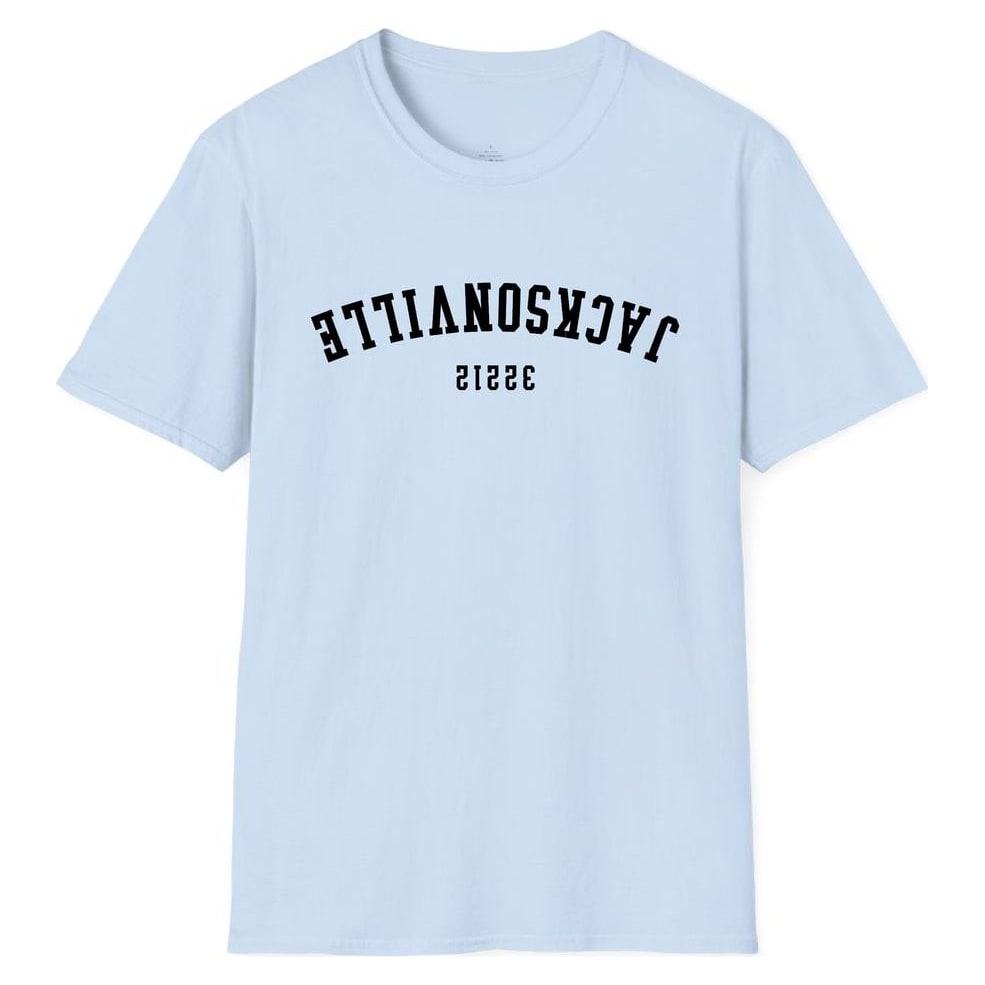 Jacksonville 32212 Arched - Upside Down — Light Blue