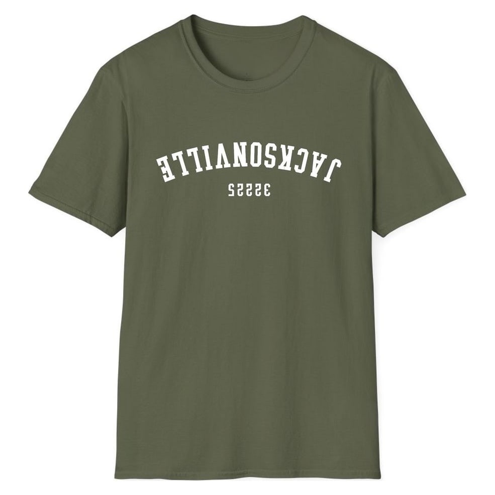 Jacksonville 32225 Arched - Upside Down — Military Green
