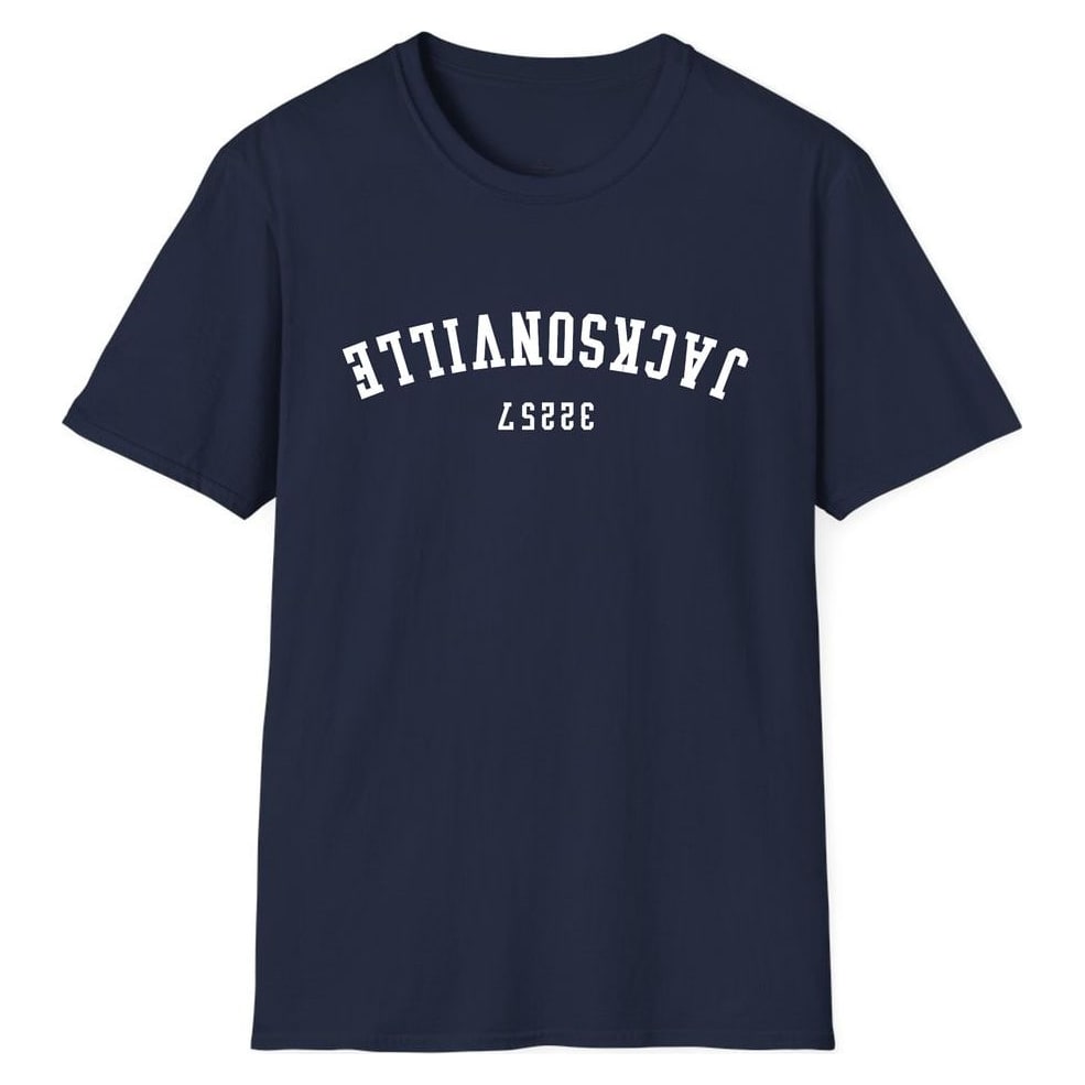 Jacksonville 32257 Arched - Upside Down — Navy