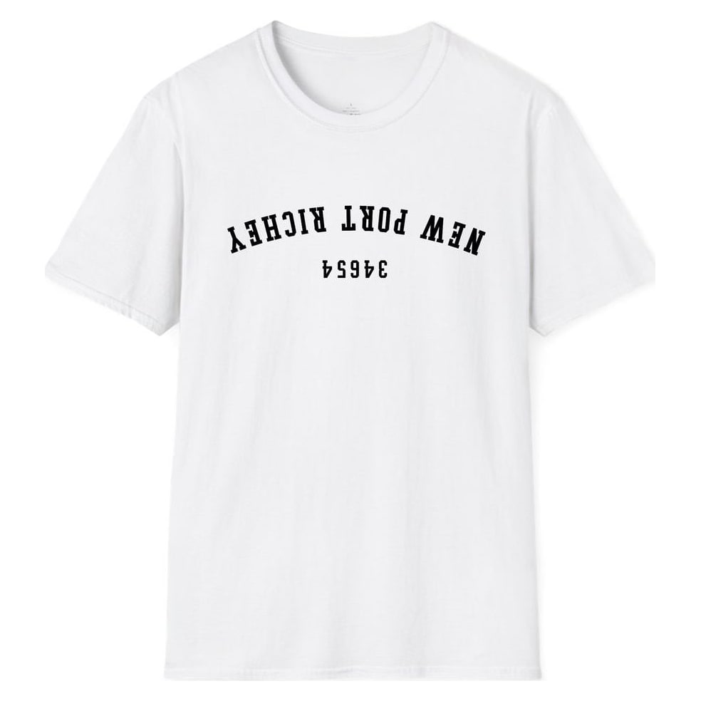New Port Richey 34654 Arched - Upside Down — White