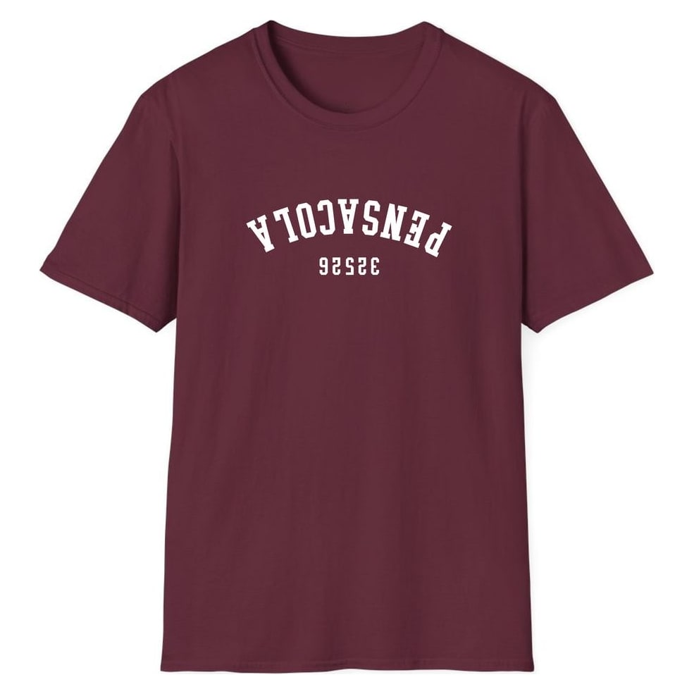 Pensacola 32526 Arched - Upside Down — Maroon