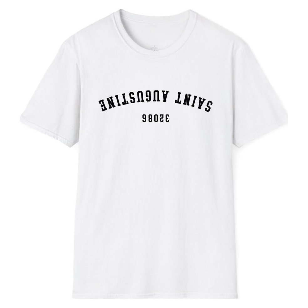Saint Augustine 32086 Arched - Upside Down — White