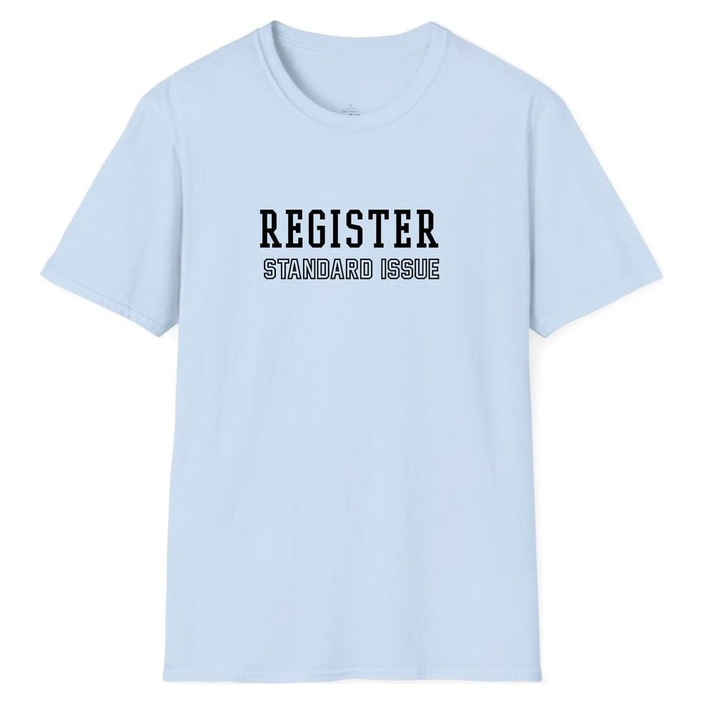 REGISTER STANDARD ISSUE — Light Blue