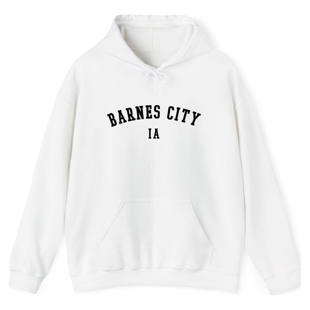 BARNES CITY IOWA ARCHED — White