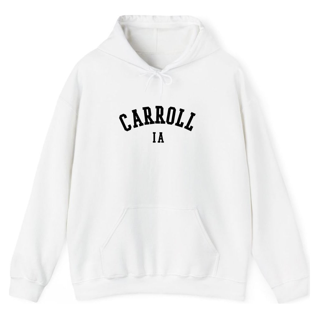 CARROLL IOWA ARCHED — White