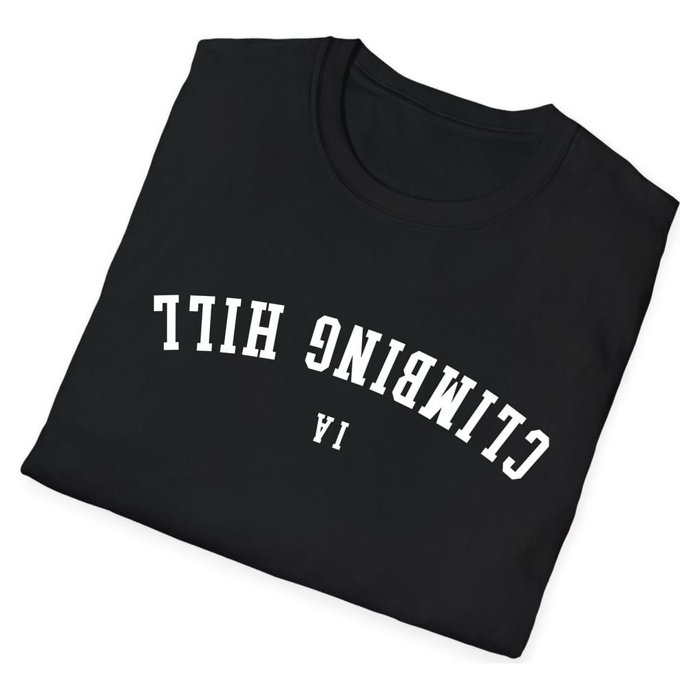 Climbing Hill IOWA ARCHED - UPSIDE DOWN — Black — view 4