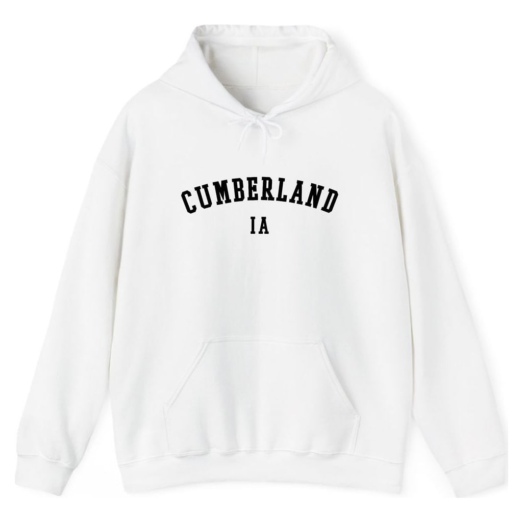 CUMBERLAND IOWA ARCHED — White