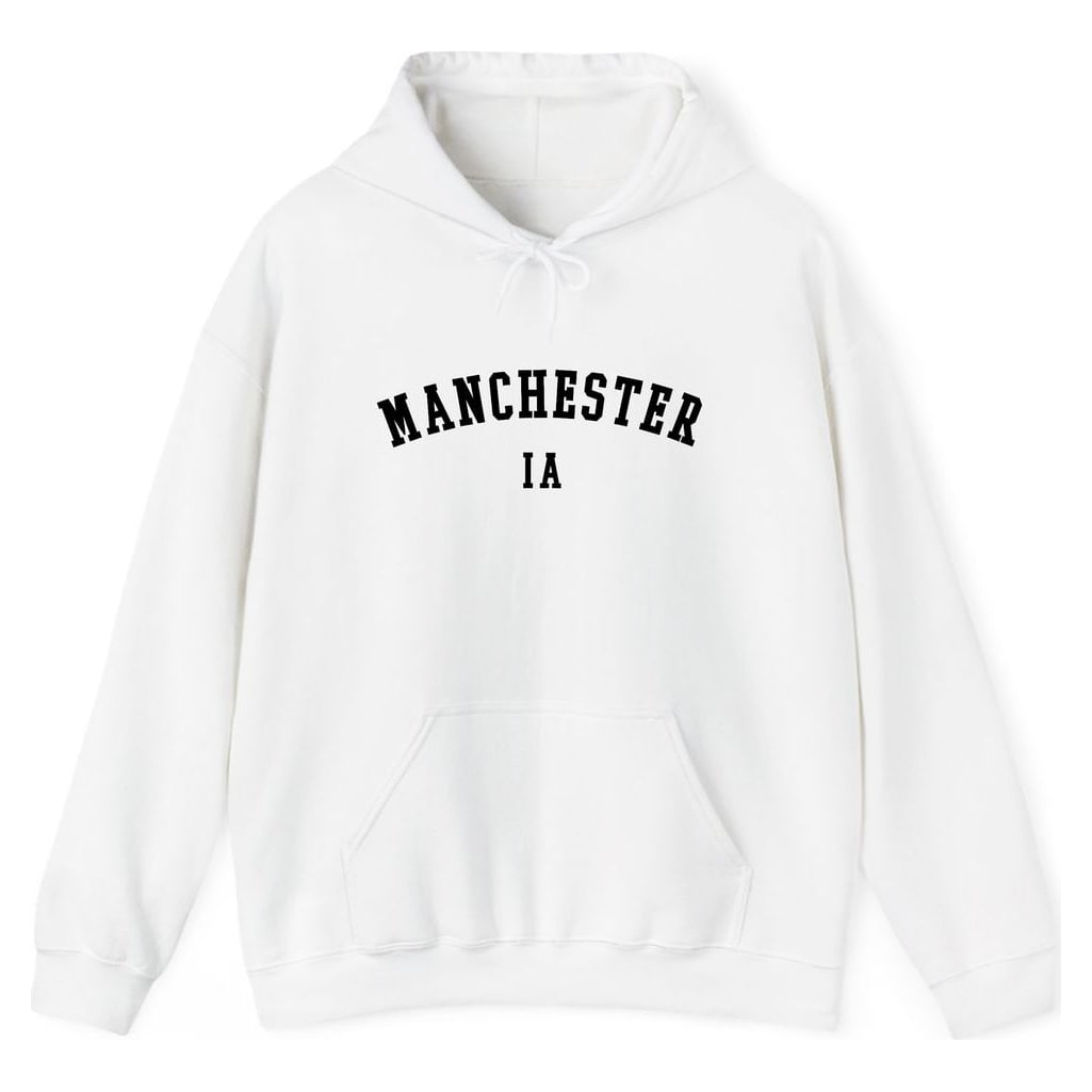 MANCHESTER IOWA ARCHED — White