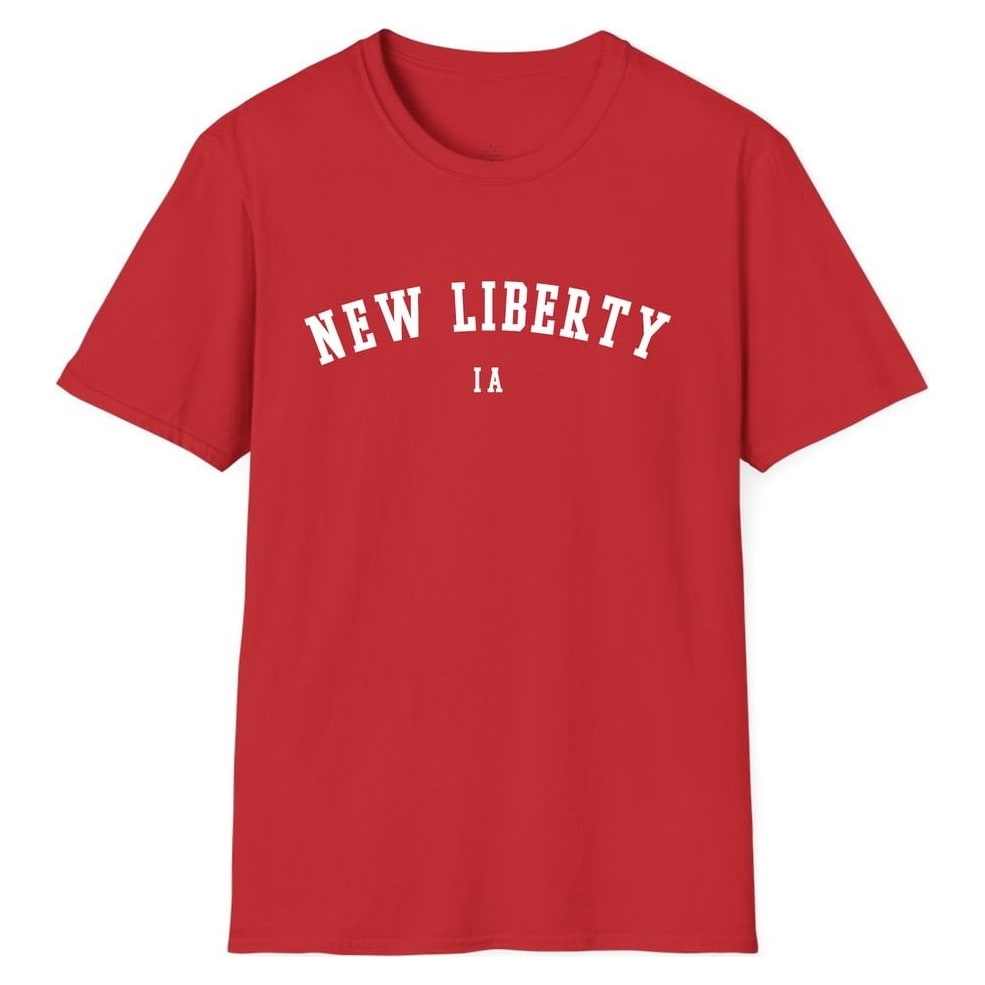 NEW LIBERTY IOWA ARCHED — Red