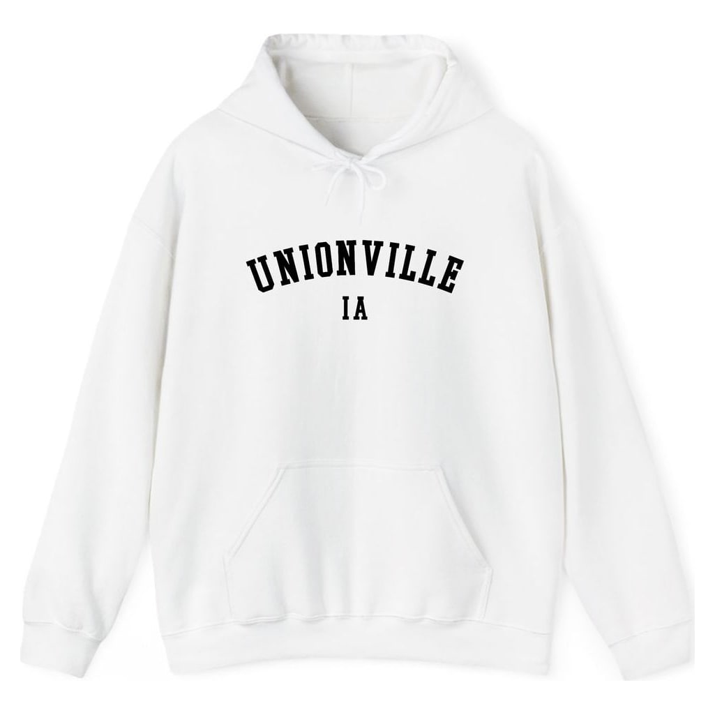 UNIONVILLE IOWA ARCHED — White