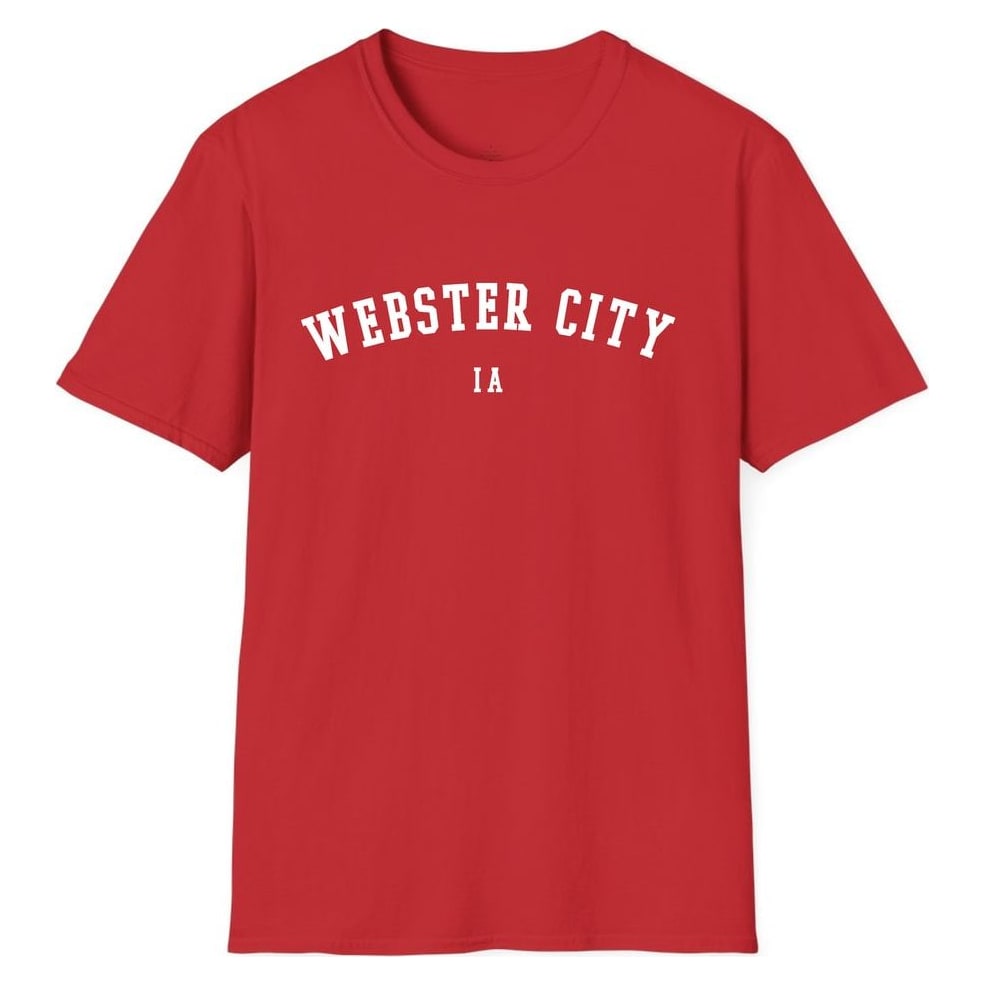 WEBSTER CITY IOWA ARCHED — Red