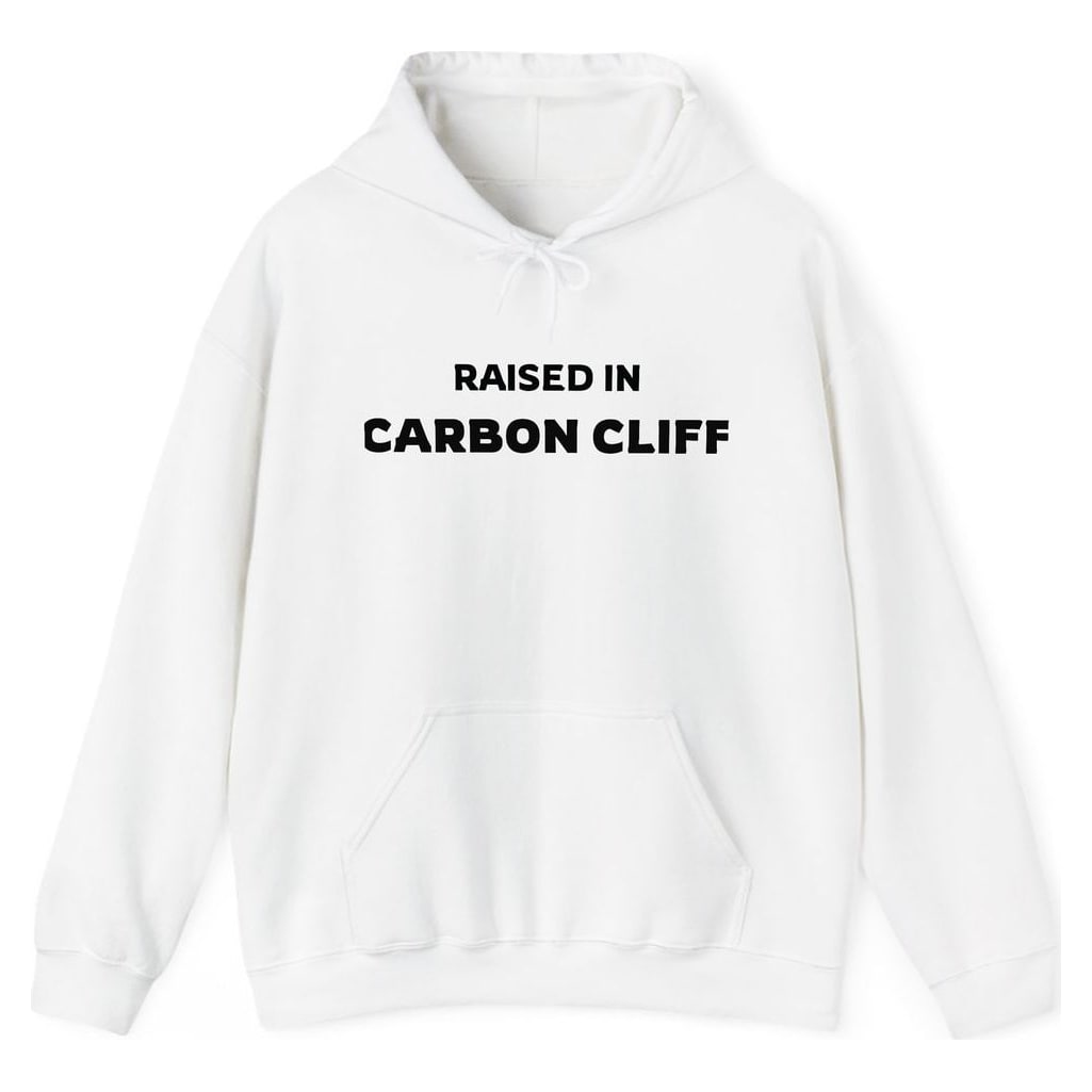 RAISED IN CARBON CLIFF — White