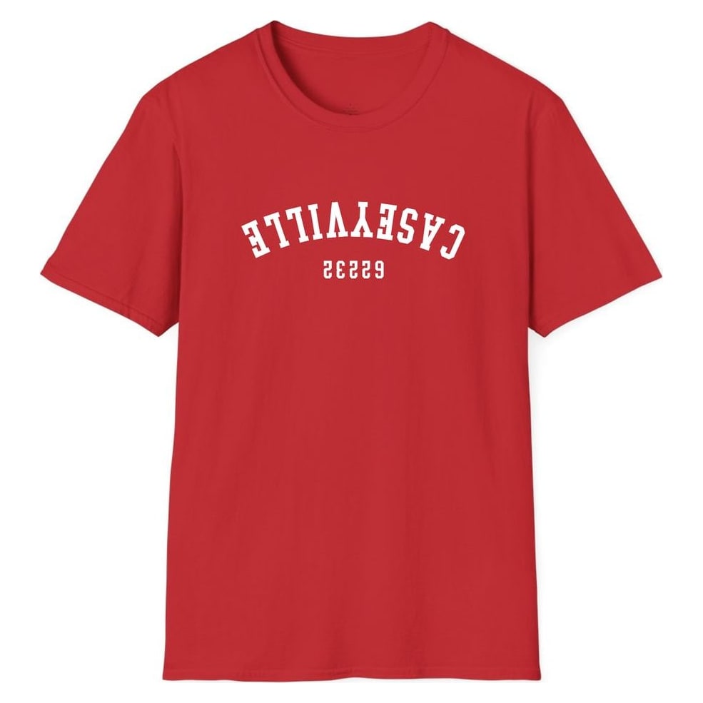 CASEYVILLE 62232 ARCHED - UPSIDE DOWN — Red