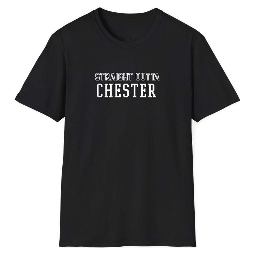STRAIGHT OUTTA Chester — Unisex Softstyle T-Shirt