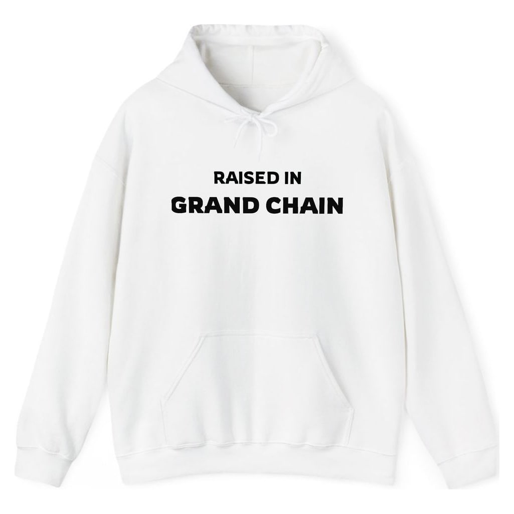 RAISED IN GRAND CHAIN — White
