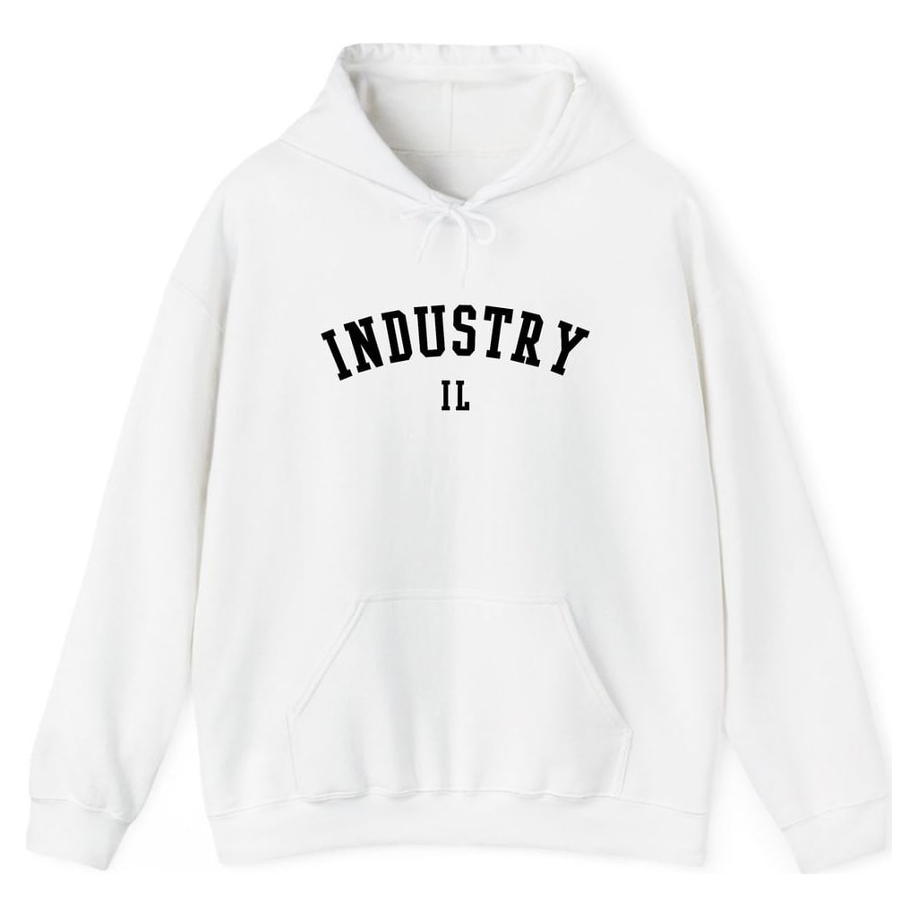 INDUSTRY ILLINOIS ARCHED — White