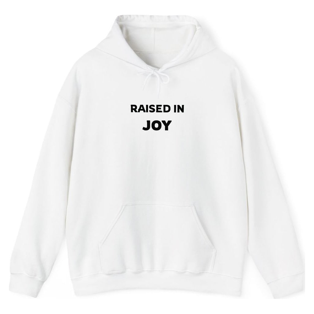 RAISED IN JOY — White