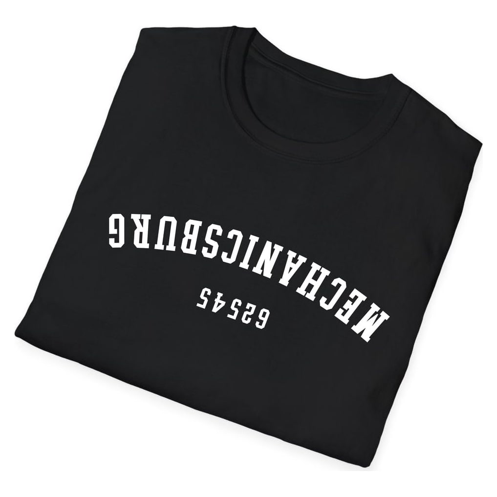 Mechanicsburg 62545 ARCHED - UPSIDE DOWN — Black — view 4