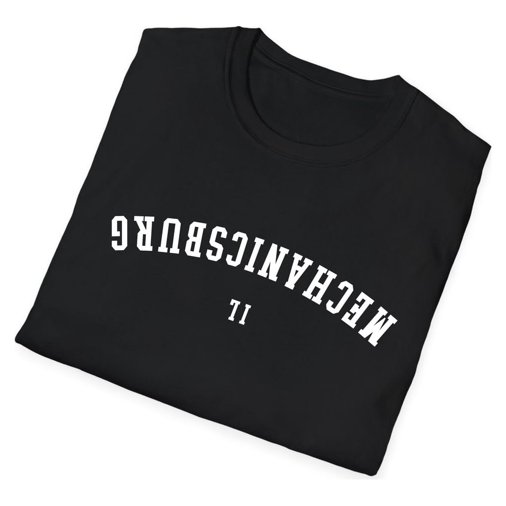 Mechanicsburg ILLINOIS ARCHED - UPSIDE DOWN — Black — view 4